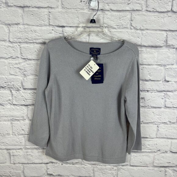 Chelsea Cambell Women’s NWT Silk & Cashmere Blend Quiet Luxury Sweater Size PM - Picture 1 of 8